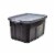 Rubbermaid Roughneck Tote Storage Container - Black/Cool Gray Perspective: back