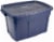 Rubbermaid Roughneck Storage Box with Lid - Dark Indigo Metallic Perspective: back