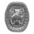 Handi-foil® Eco-Foil® Giant Rack Roaster Disposable Pan - Silver Perspective: back