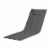Storigami Water-Resistant 74 x 23 Inch Chaise Lounge Cushion, Light Charcoal Perspective: back