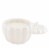 Northern Lights Iridescent Ceramic Pumpkin Candle - White Perspective: back
