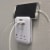Prime® High-Speed 3.4A USB Charger with 3 AC Outlets - White Perspective: back