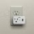 Prime® High-Speed 2.4A USB Charger - White Perspective: back