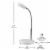 Globe Energy Star Cory LED Desk Lamp - Matte White Perspective: back