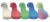 Billie Brontosaurus Color Changing LED Rechargeable Silicone Night Light Perspective: back