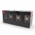 Bristol 5-Piece All-In-One Bathroom Set, Matte Black, 3-Light Vanity Light Perspective: back