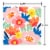 American Greetings 20-Count Lunch Napkins, Colorful Flowers Perspective: back