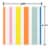 American Greetings 20-Count Beverage Napkins, Colorful Lines Perspective: back