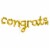 American Greetings Gold 'Congrats' Foil Balloon Banner (8-Piece Set) Perspective: back