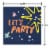 American Greetings 20-Count Birthday Lunch Napkins, Let's Party Perspective: back