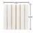 American Greetings 20-Count All Occasion Lunch Napkins, Gold Stripes Perspective: back