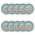 American Greetings 10-Count 7" Paper Plates, Birthday Cake on Green Perspective: back