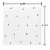 American Greetings 20-Count Lunch Napkins, Silver Polka Dots Perspective: back