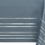 American Greetings Plastic Table Cover, Silver with White Striped Perspective: back