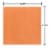 American Greetings 20-Count All Occasion Lunch Napkins, Orange Perspective: back