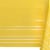 American Greetings Plastic Table Cover, Yellow with White Striped Perspective: back
