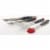 GrillPro Resin Handle Stainless Steel 3-Piece BBQ Tool Set 40025 Perspective: back