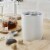 Salton Swan Kitchen Steel Storage Containers for Dry Goods, 3 Pack Cotton White Perspective: back