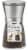Trudeau Upside Down Pepper Mill - Clear/Silver Perspective: back