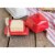 Now Designs Stoneware Square Butter Dish - Red Perspective: back