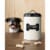 Now Designs Dog Biscuit Metal Treat Tin - Ivory Perspective: back
