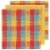 Now Designs Classic Checkered Cotton Kitchen Dishcloth Towels, Lemon (Set of 3) Perspective: back