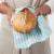Now Designs Tic Tac Toe 100% Cotton Kitchen Dish Towels Bali Blue Set of 3 Perspective: back