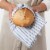Now Designs Tic Tac Toe 100% Cotton Royal Blue Kitchen Dish Towels Perspective: back