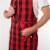 Now Designs Large Chef's Apron for Women and Men Adjustable Buffalo Check Perspective: back