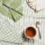Now Designs Tic Tac Toe 100% Cotton Sage Green Kitchen Dish Towels Perspective: back