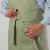 Now Designs Kitchen Apron for Women Men Unisex with Adjustable Straps Sage Green Perspective: back