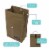 Heirloom 100% Cotton Lunch Bag for Work and School with Magnetic Closure Green Perspective: back