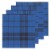 Now Designs Second Spin Plaid Napkin Indigo - Blue Perspective: back