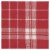 Now Designs Second Spin Plaid Napkin Chili - Red Perspective: back