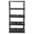 Gracious Living 5 Shelf Tier Light Duty Indoor & Garage Storage Shelf Perspective: back