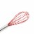 Cuisipro 8-Inch Stainless Steel and Silicone Egg Whisk, Red Perspective: back