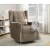 Baby Relax Mikayla Swivel Glider Recliner Chair, Nursery Room, Mocha Perspective: back