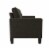 DHP Emily Upholstered Sofa Couch in Gray Perspective: back