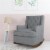 Baby Relax Bennet Transitional Wingback Nursery Rocker Chair, Gray Perspective: back