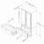 South Shore Acapella Wardrobe Armoire in Pure Black Perspective: back