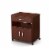 Axess Printer Cart in Royal Cherry - South Shore Perspective: back