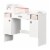 Tiara Makeup Desk-Pure White-South Shore Perspective: back