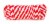 KingCord Polypropylene Smooth Braid - Red/White Perspective: back