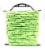 Mibro Kingcord Polypropylene Diamond Braid Reflective Neon Yellow Perspective: back