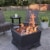 Blue Sky 22 In. Square Wood Smokeless Fire Pit SFP22SQ-B Perspective: back