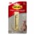 Command™ Large Satin Brass Double Hook Perspective: back