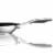 Starfrit 034609-004-0000 9.5 in. Non-Stick Fry Pan with Stainless Steel Handle, Silver Perspective: back
