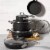 The Rock by Starfrit 10-Piece Cookware Set Perspective: back