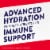 Pedialyte® with Immune Support Cherry Electrolyte Solution Drink Perspective: back