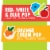Go GURT Red White and Blue and Orange Cream Pop Kids Fat Free Yogurt Tubes Perspective: back